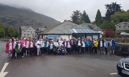 The whole team before we set off
